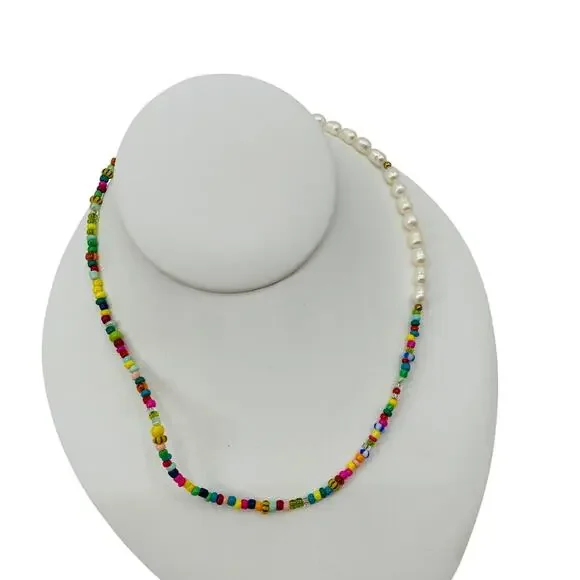 pearl beaded casual cute necklace - Picture 1 of 2